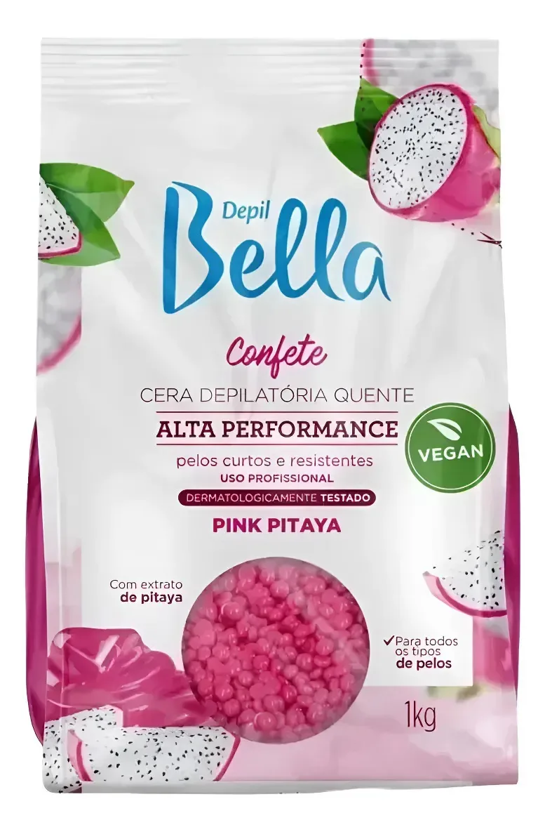 Cera Depilatória Quente Confete Pitaya Depil Bella - 1kg