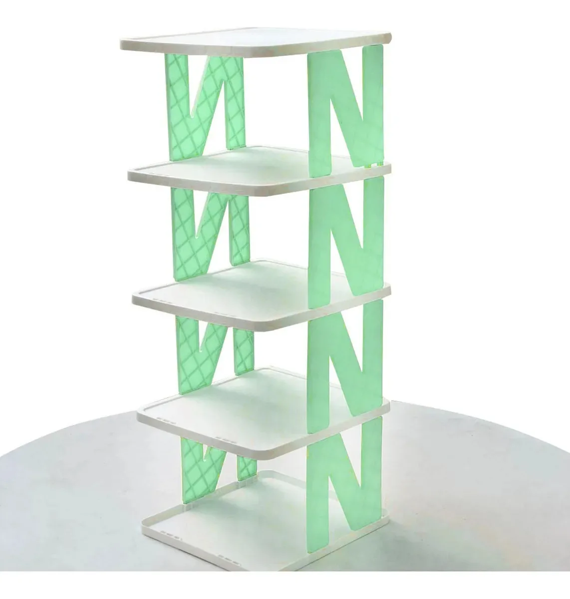 Porta Sapato Plástico Desmontável Calçados Tênis Chinelo Branco