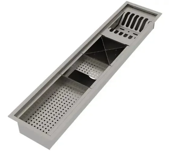 Escorredor De Louça Embutido - Organizador 98cm Inox