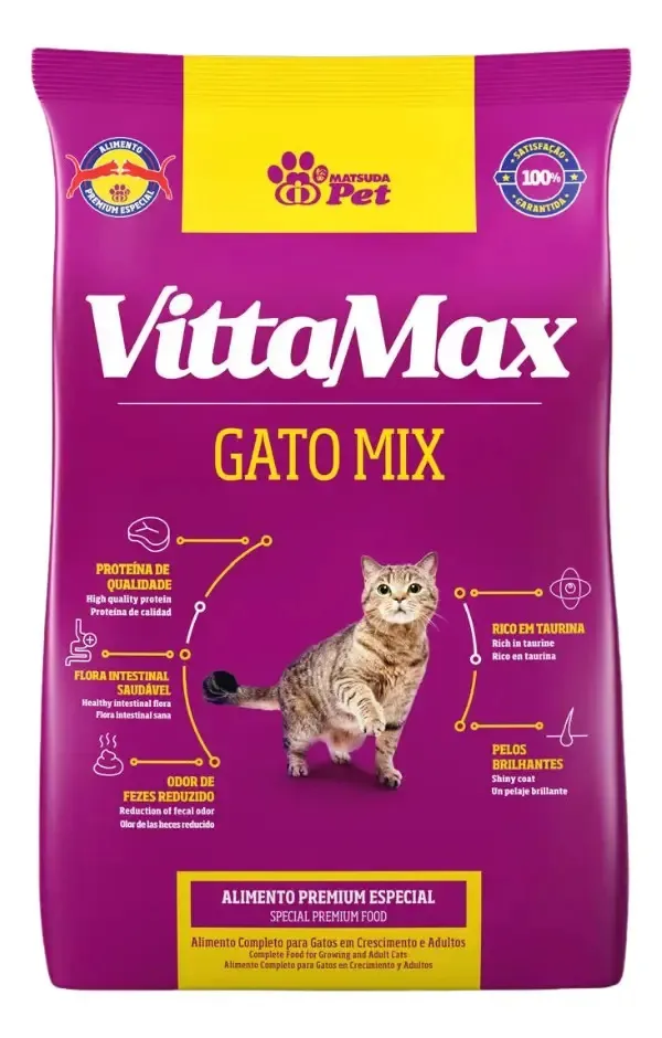 Racao Vittamax Gato Mix 3kg