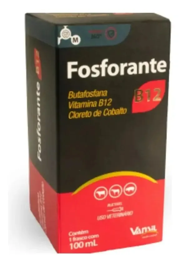 Fosforante B12 Vansil Suplemento Com 100ml Para Animais