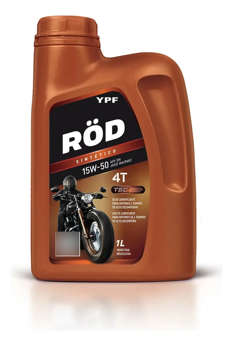 Óleo 15w50 Sintético Ypf Röd 1l Para Motos/quadriciclos