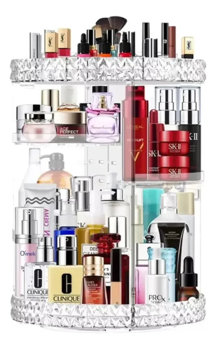 Organizador Giratório 360 Acrílico Porta Maquiagem E Cosméticos