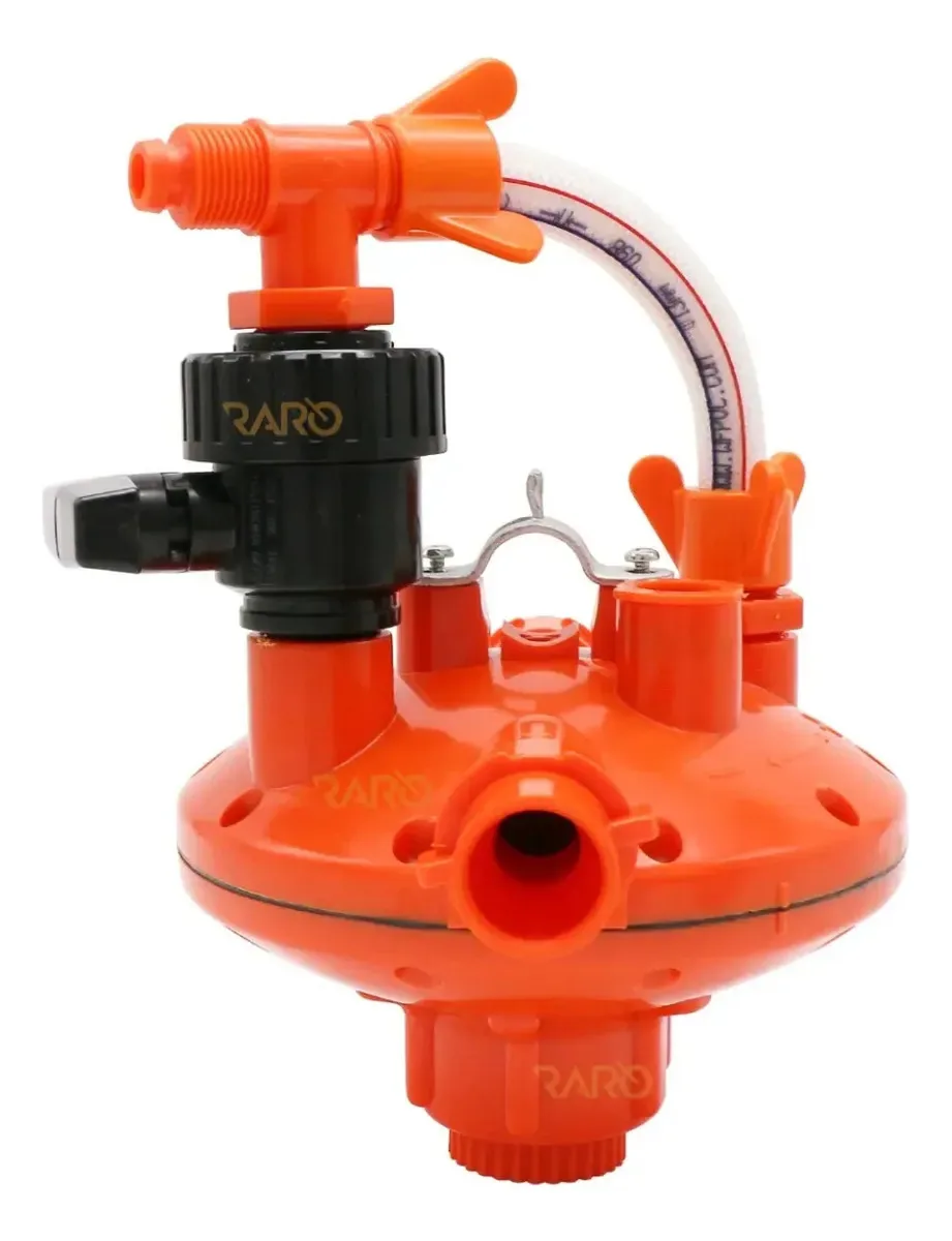 Kit Regulador Pressão Controle Água Aviarios Bebedouro Aves Cor Vermelho