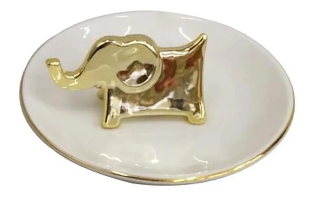 Porta Joias Decoração De Elefante 13 Cm - 1002201