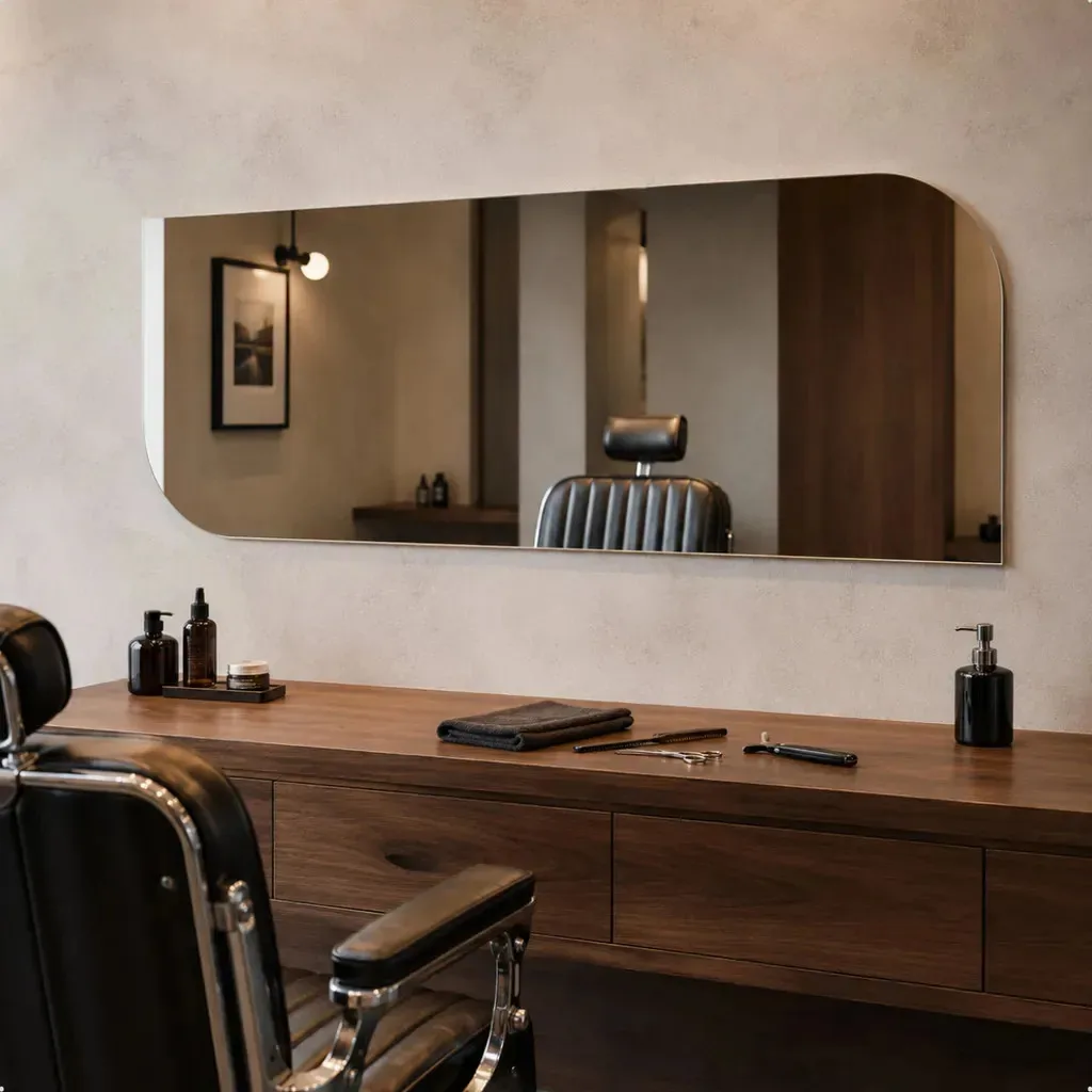 Espelho Lopazzi 150cm Barbearia Moderna Salão Masculino Lapi