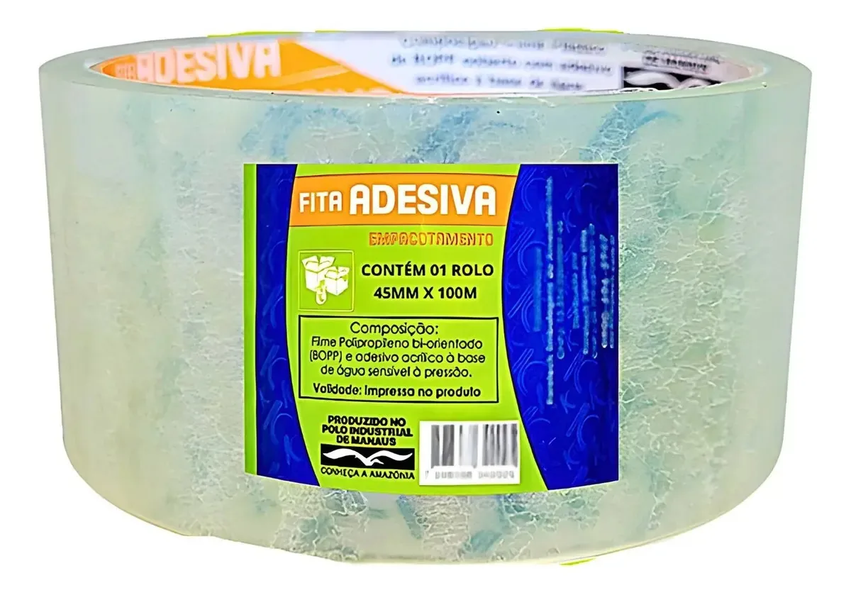 Fitas Adesivas Transparente Tamanho:24x40m Unidade Full Transparente