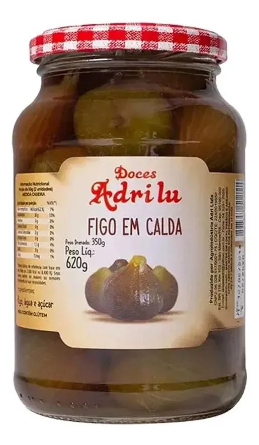 Figo Em Calda Adri 620g | Frutas Doces E Saborosas