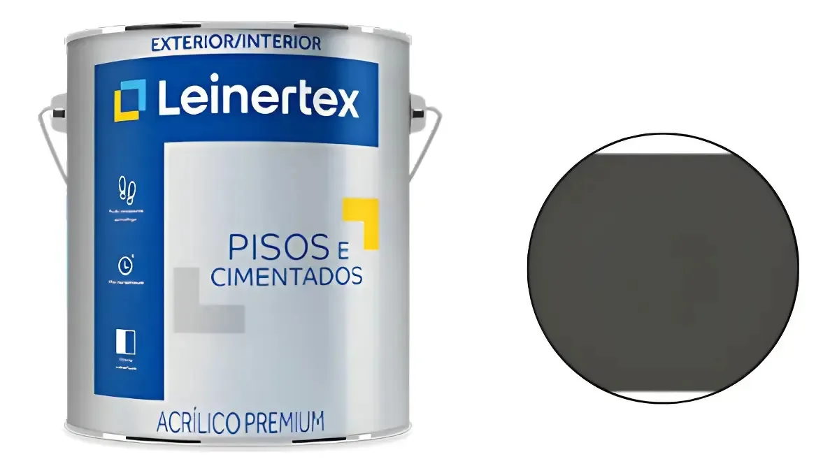 Tinta Para Pisos E Cimentados/quadra E Ambientes Externos Cor Cinza-chumbo