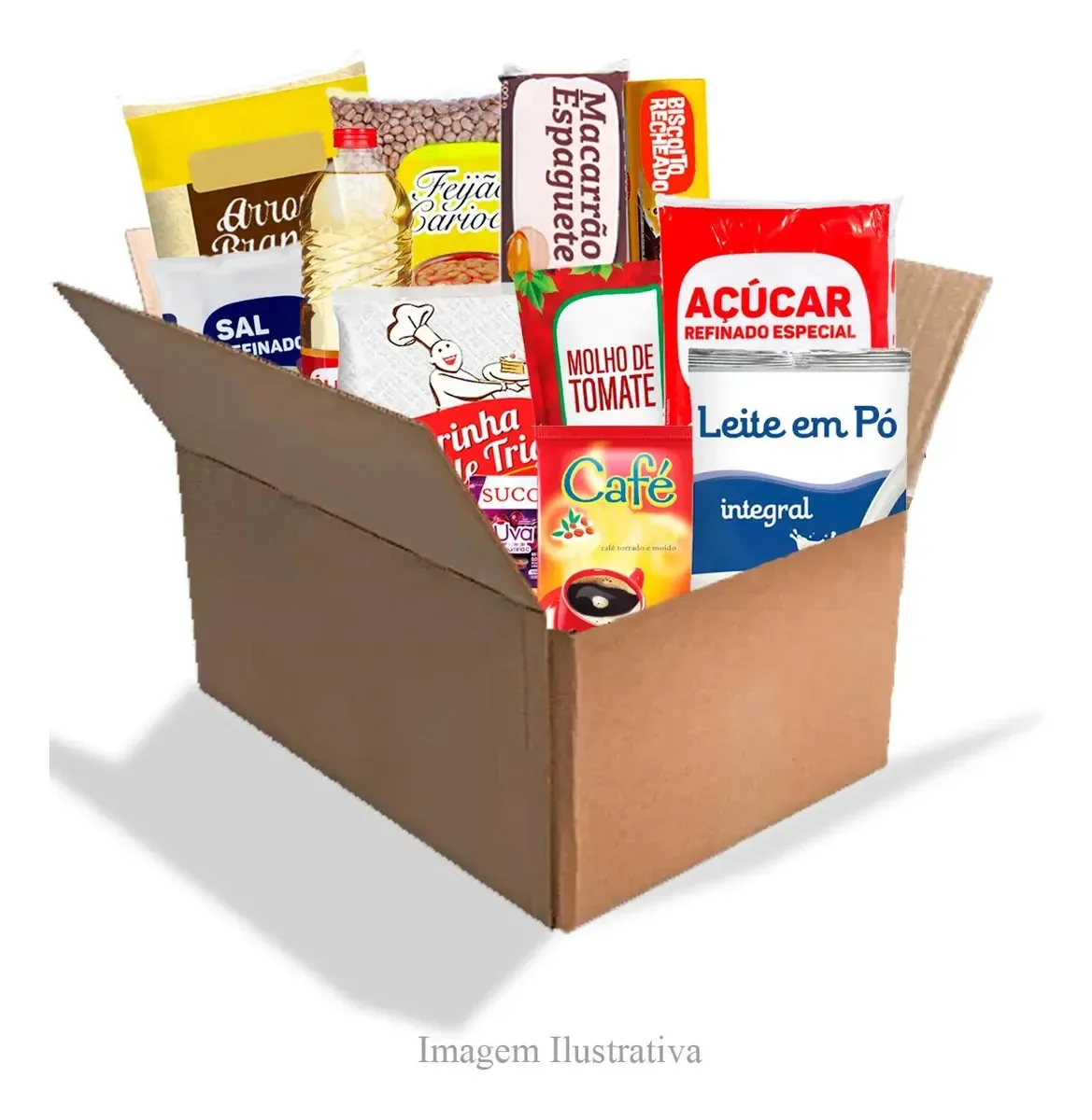 Cesta Básica 12 Itens Produtos De Qualidade Doação Social