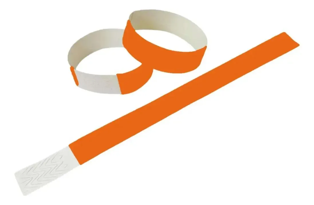 1000 Pulseira Cor Laranja Para Eventos Med Laranja