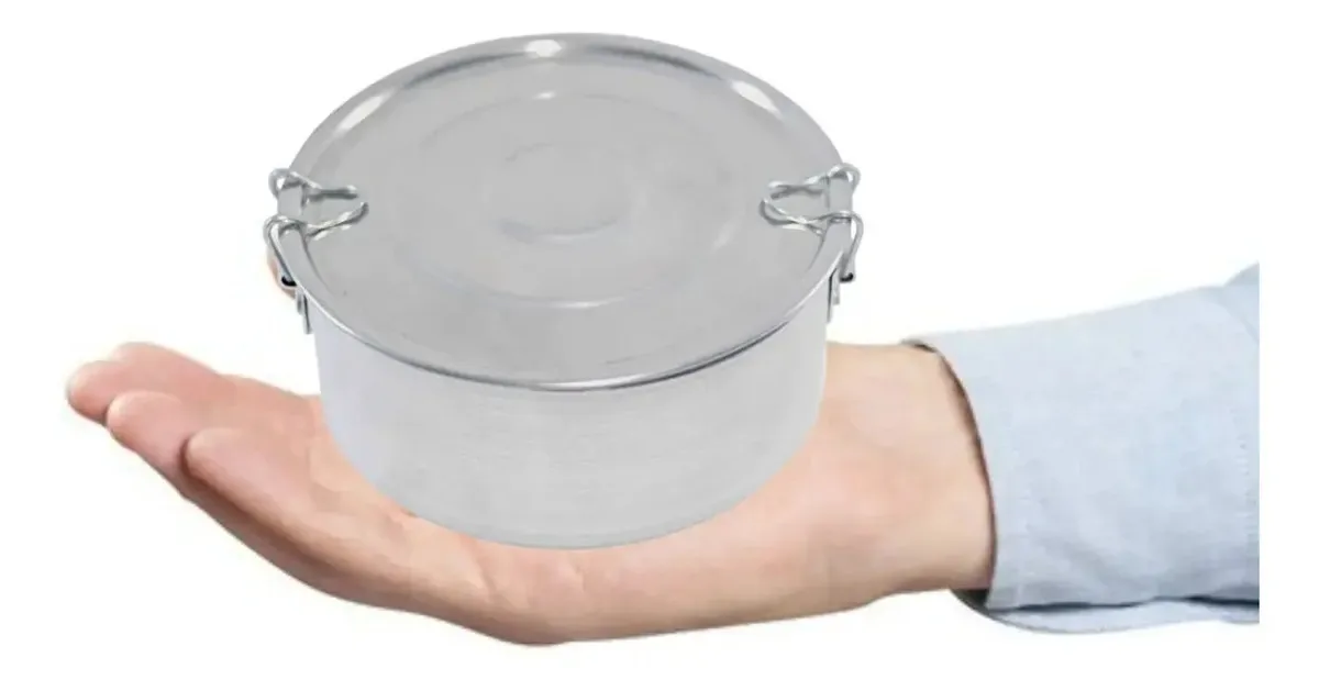 Pote Para Alimentos Uailar 400ml Prateado