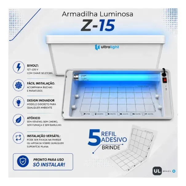 Armadilha Luminosa Para Moscas Mosquitos Restaurante Árabe