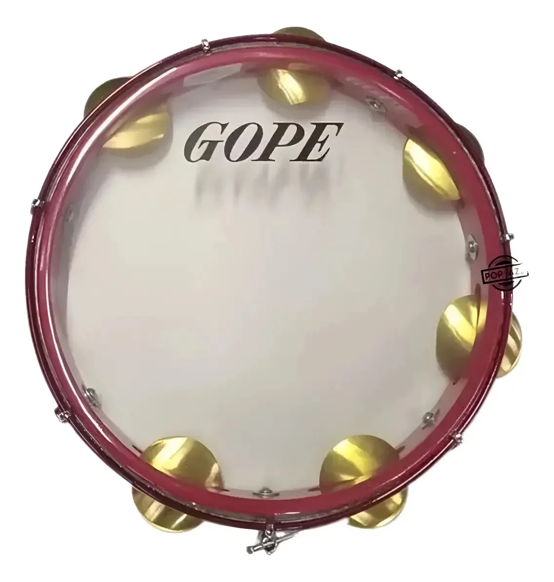 Pandeiro Gope Profissional 10'' Selfie Cereja Cristal 641sc Cereja