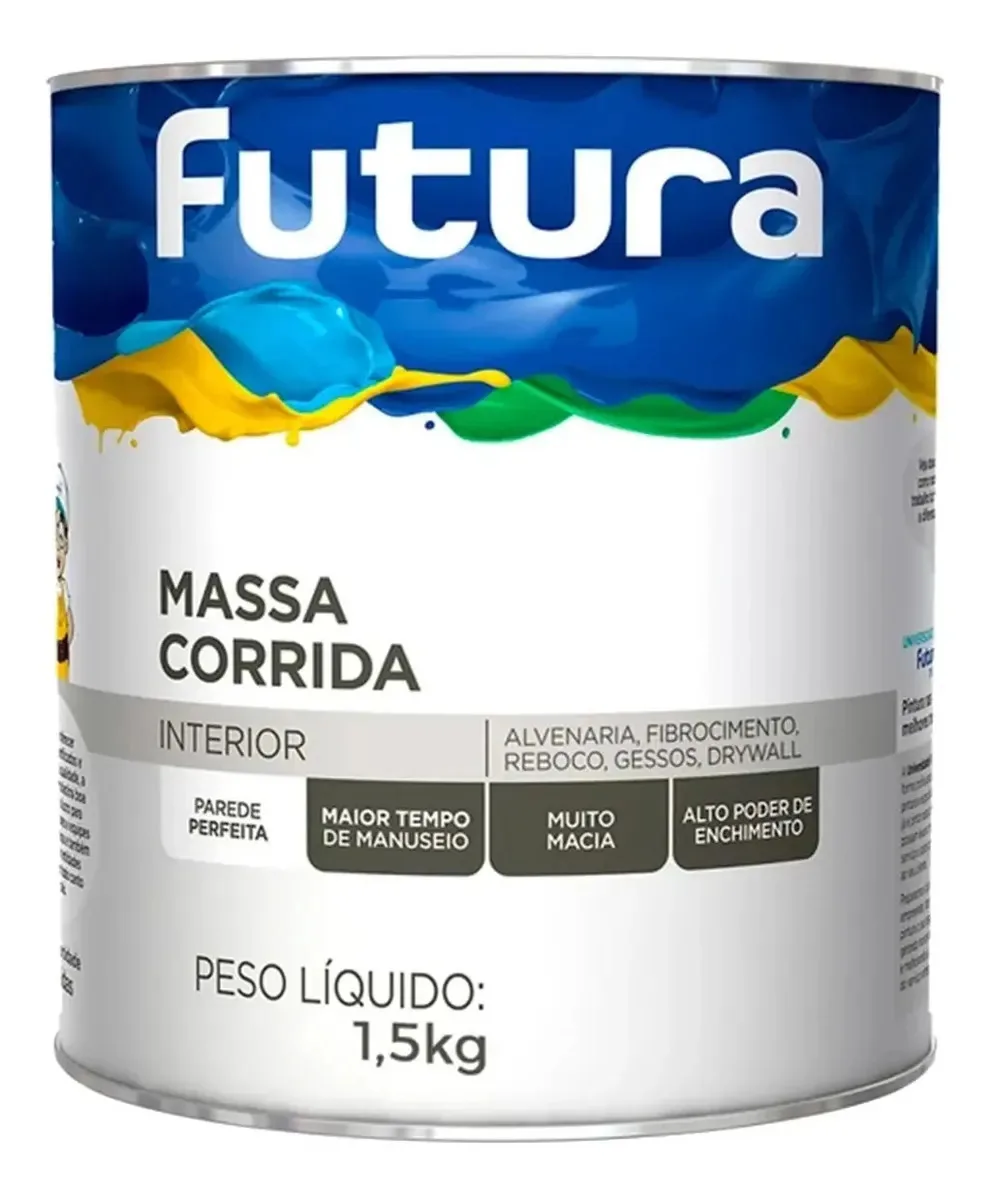 Massa para construção Futura Pva Massa Corrida com acabamento fosco para interno x unidade