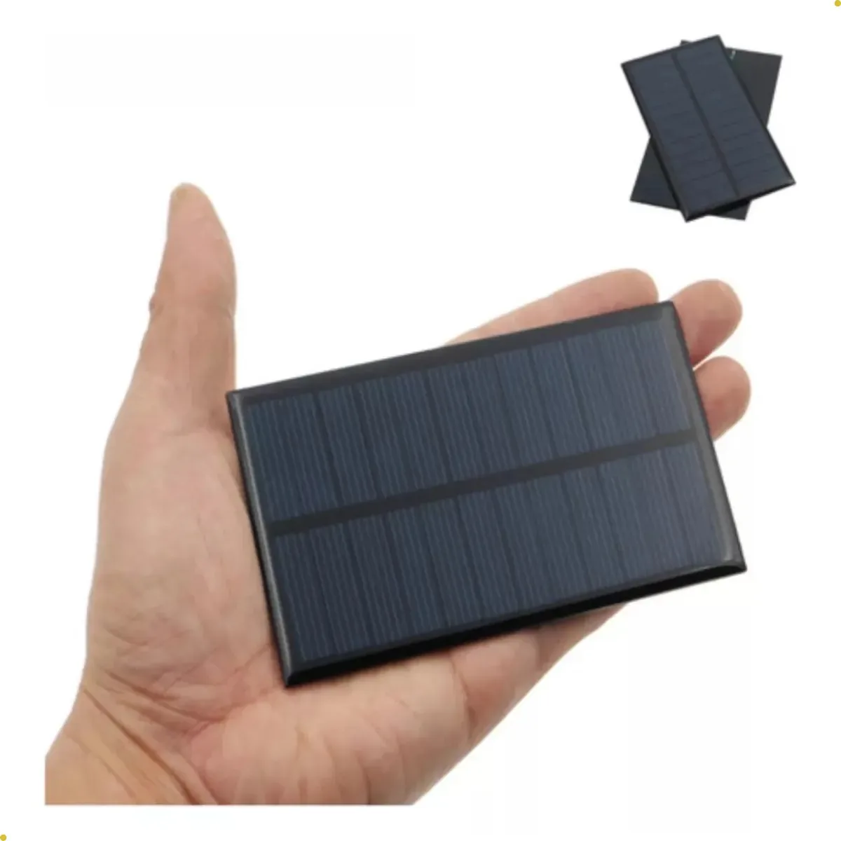 Mini Painel Solar Fotovoltaico 5V 1W Energia Solar Carregamento Projetos Arduino ESP32 Robótica Automação Blutu