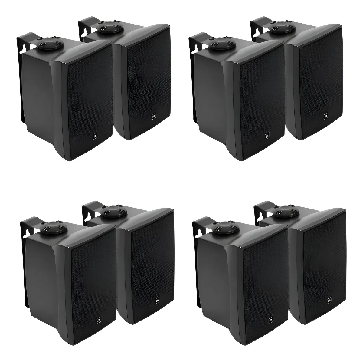 8 Caixas Som Ambiente Jbl Harman C521 Preto Padaria Bar Preto