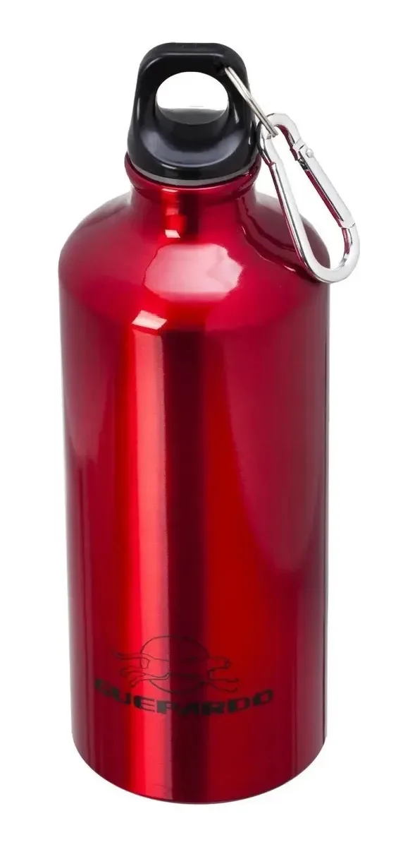 Garrafa Alumínio 600ml Guepardo - Camping, Academia, Cantil Vermelho