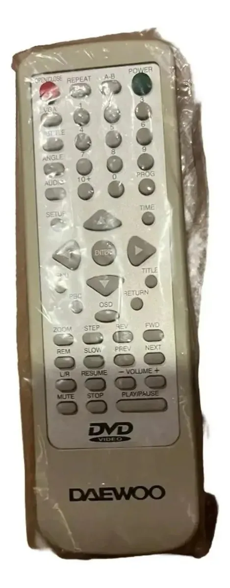Controle Remoto Dvd Daewoo Para Reprodutor De Vídeo