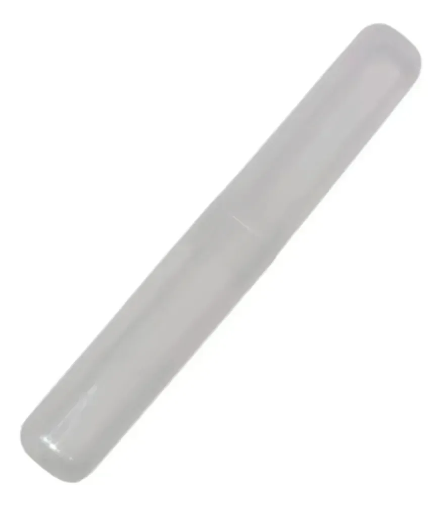 Porta-Escova de Dentes Portátil Para Viagem e Escola Transparente