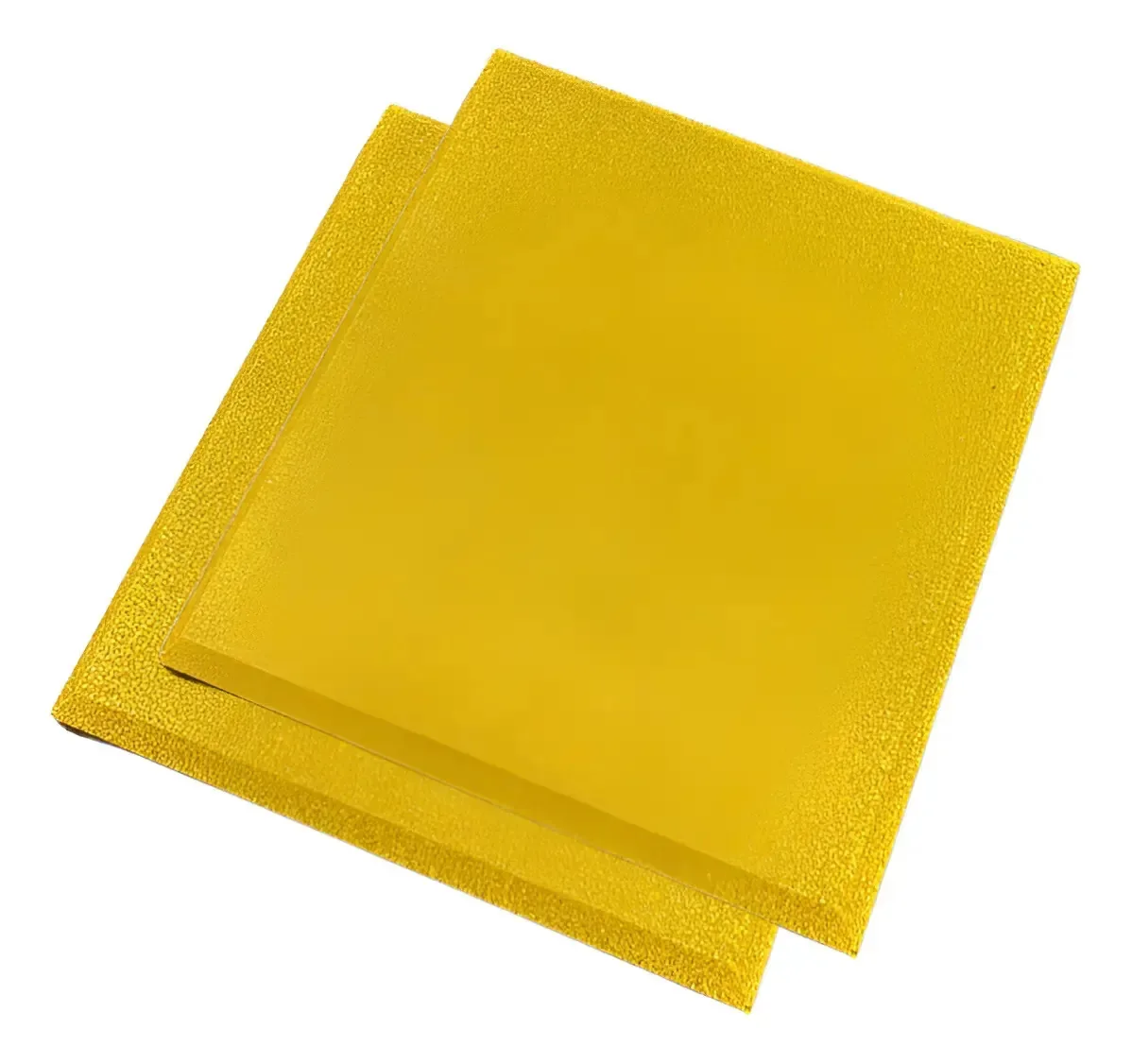 20 Espumas Acústicas 2cm Lisas Planas Cores ( 5m2 ) Cor Amarelo