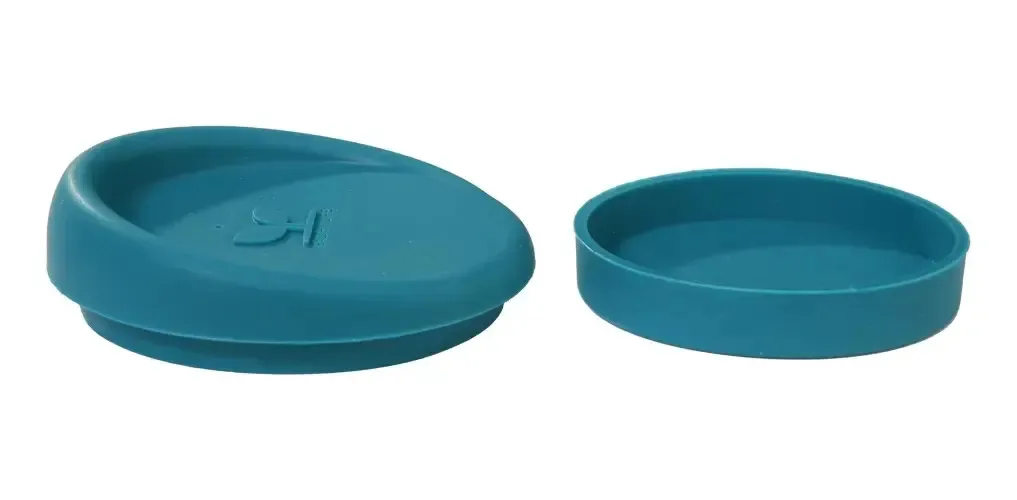 Kit 6 Bases E Tampa De Silicone Para Caneca - Verde Petróleo Verde Petróleo Sem Desenho