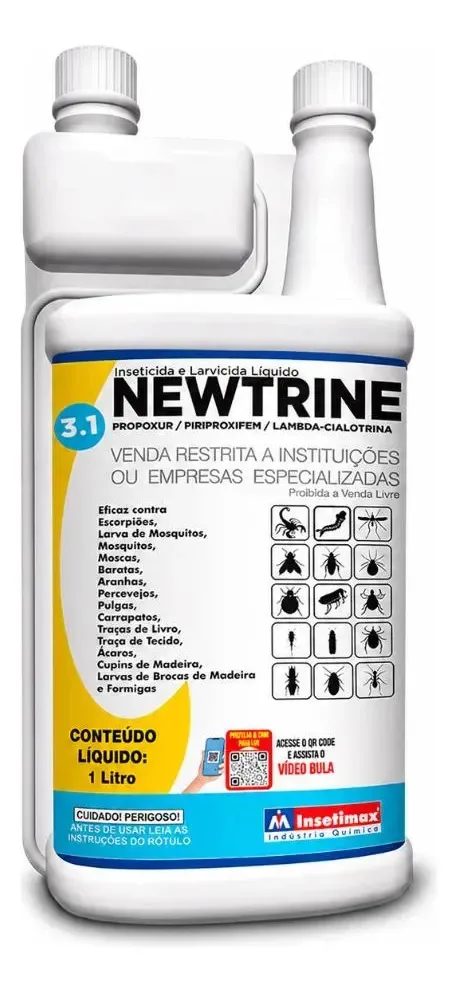 Inseticida Newtrine 1l Concentrado Rende 166l Até 3000m2
