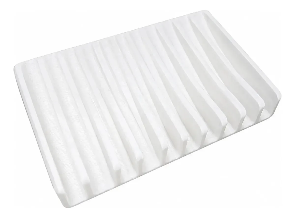 Saboneteira Clean Para Organização De Bancada Pia E Banheiro Branco
