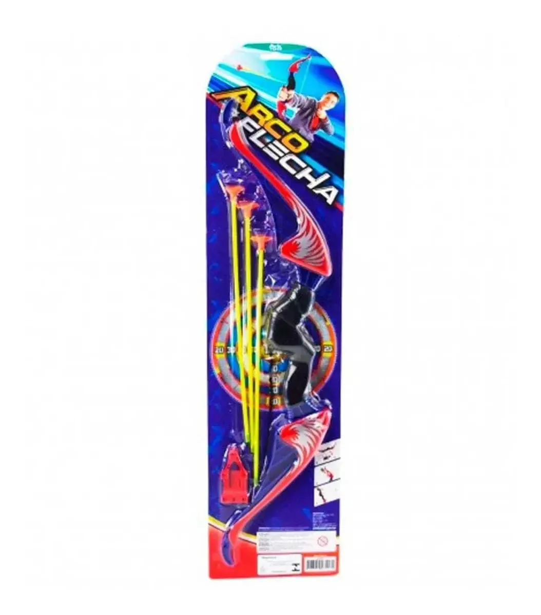 Arco E Flecha Com Ventosa Brinquedo Infantil 5 Peças Arktoys Cor Azul-marinho