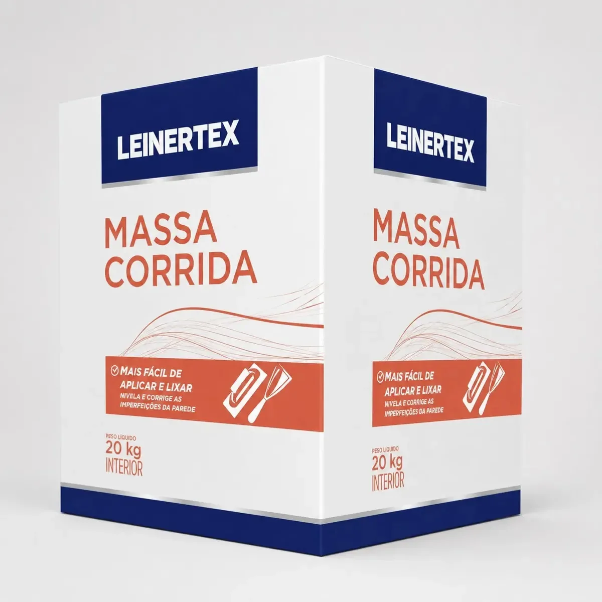 Massa Corrida Pva Caixa 20kg Leinertex Fácil Aplicação