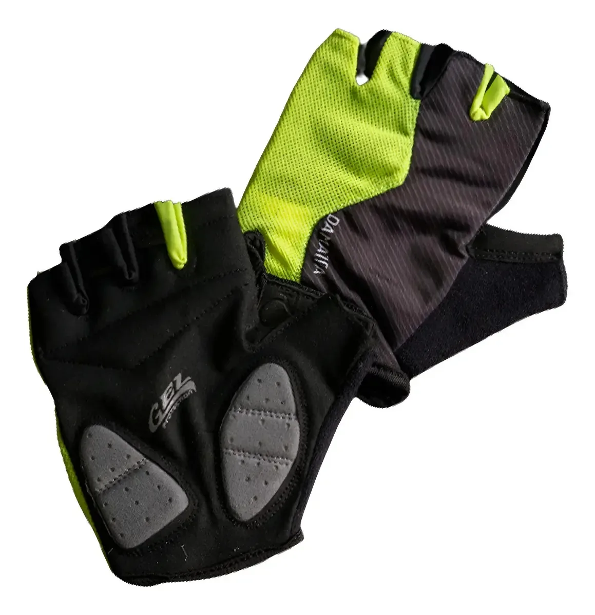 Luvas Ciclismo Flames Gel Dedo Curto - Amarelo - Damatta Tamanho Gg