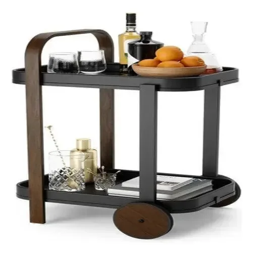 Carrinho Bar Utilitário Multiuso Madeira 53x44x80cm - Umbra