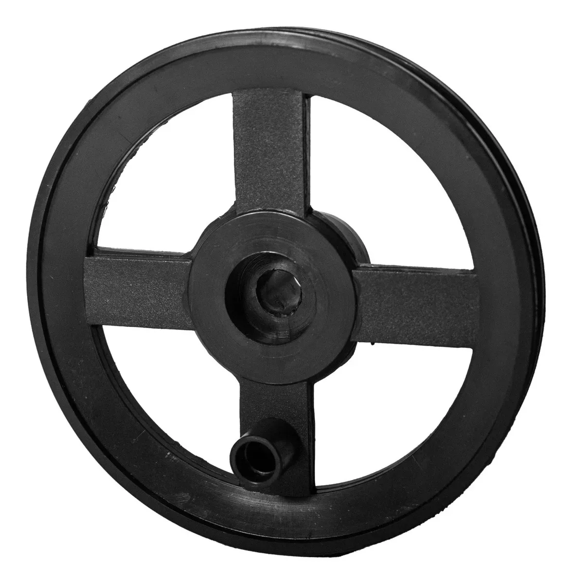 Polia Emar 2177 Para Esteira 180mm Fitness Musculacao Preto