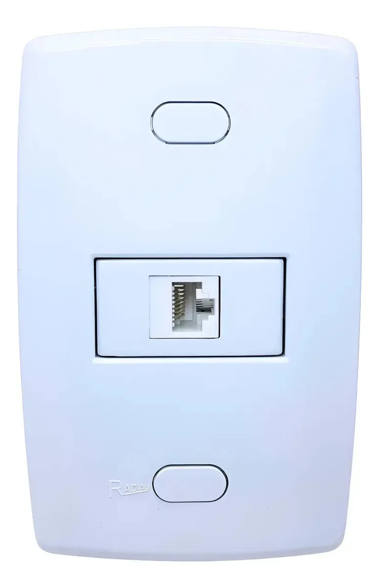 Tomadas E Interruptores 10/20a Linha Mármore Branco Radial Tomada Para Rede Rj45