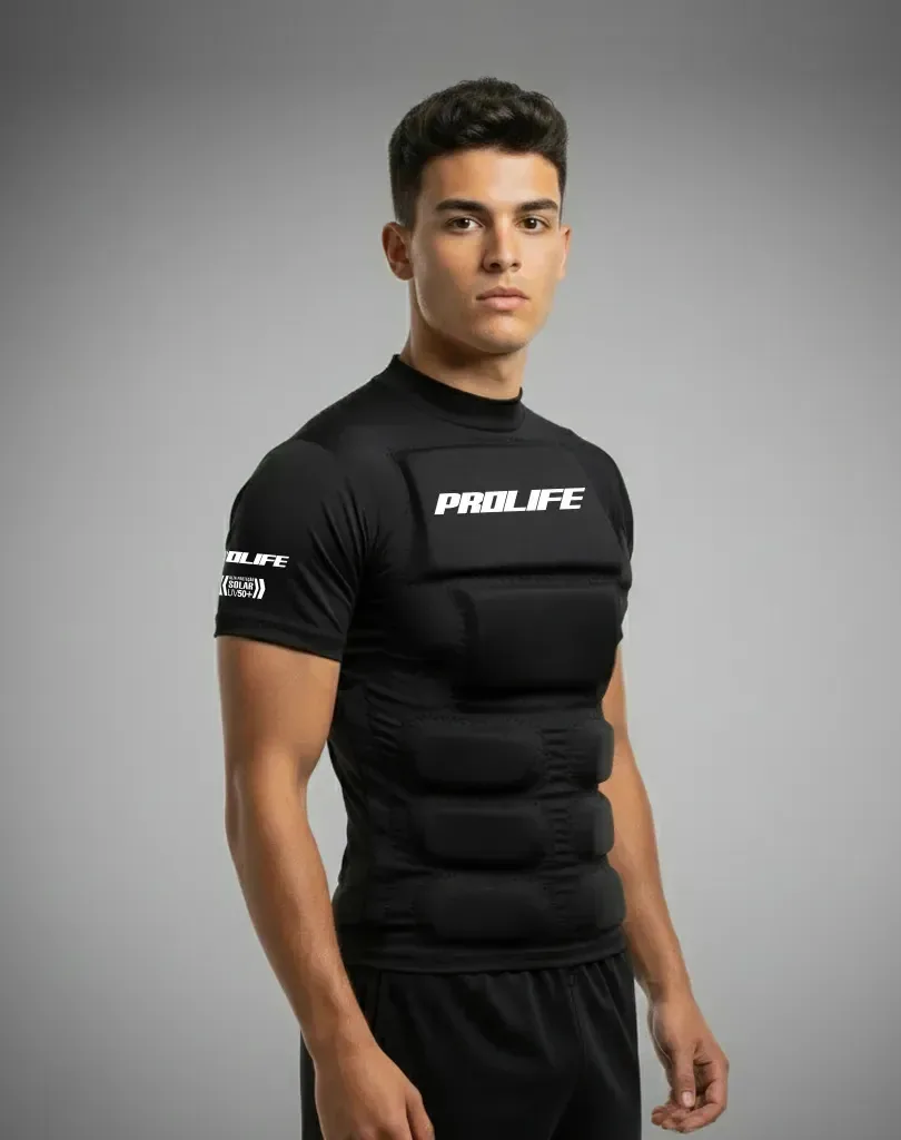 Colete Kite Surf Kitesurf Natação Wake Flutuador Prolife Uv Cor Preto Tamanho P (de 55kg A 70kg)