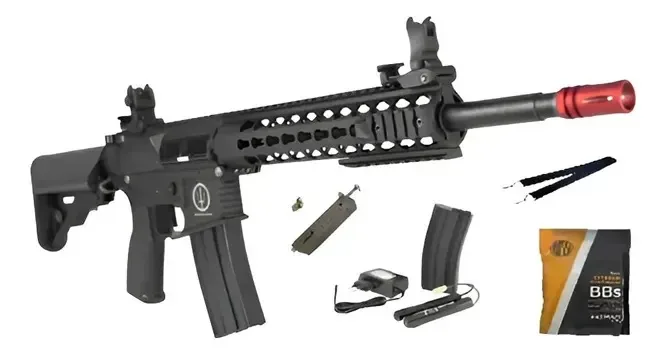 Airsoft Rossi Neptune 10 Calibre 6 mm Elétrico Preto