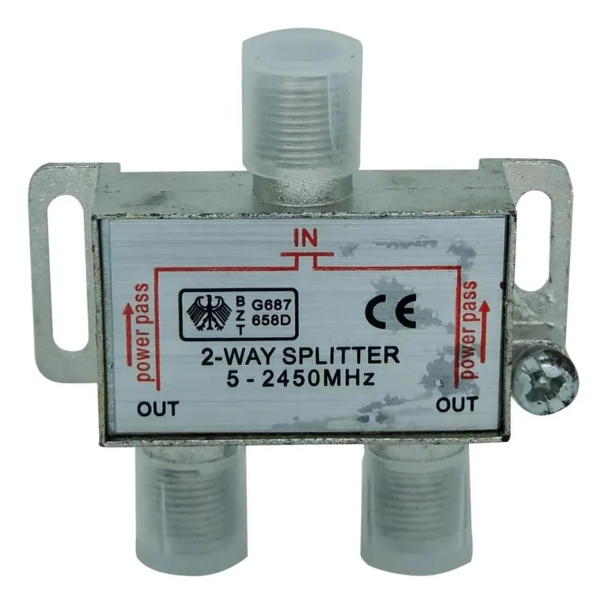 Divisor De Sinal De Antena C/ 2 Saídas 5-2450mhz Fiolux