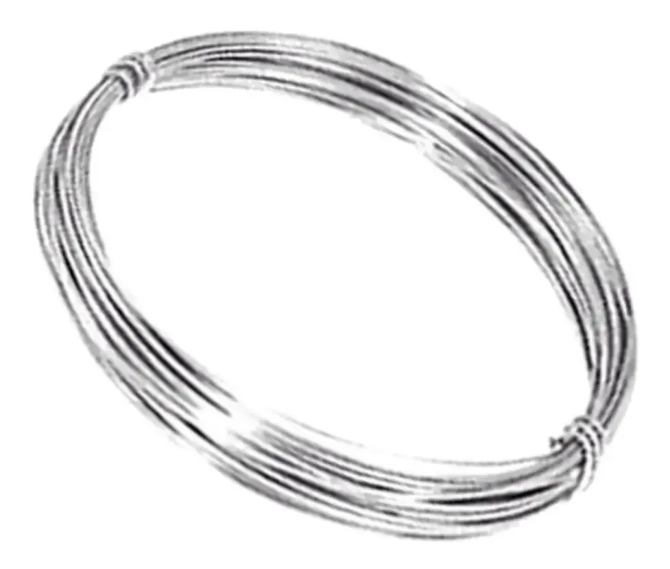 Arame Galvanizado 3 10mt Aço - Cartela Prateado