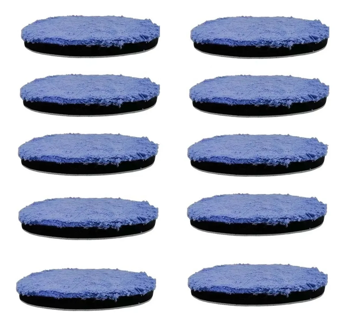 10x Boinas Polimento Microfibra Tam 5 Polegadas Super Brilho