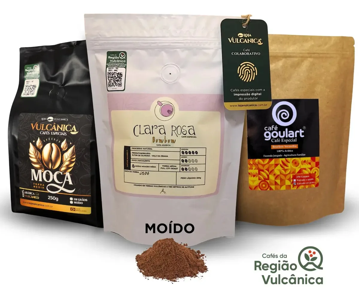 Cafés Especiais Origem Vulcânica 750g - Kit Degustação Moído