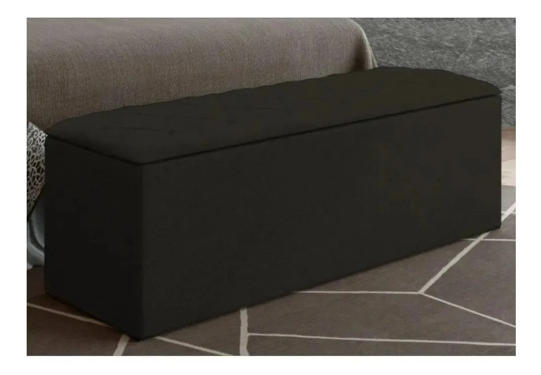 Calçadeira Baú 140cm Paris Amassado Chocolate Marrom