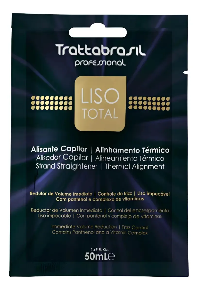 Caixa Com 12 Sachê Liso Total 50ml Trattabrasil