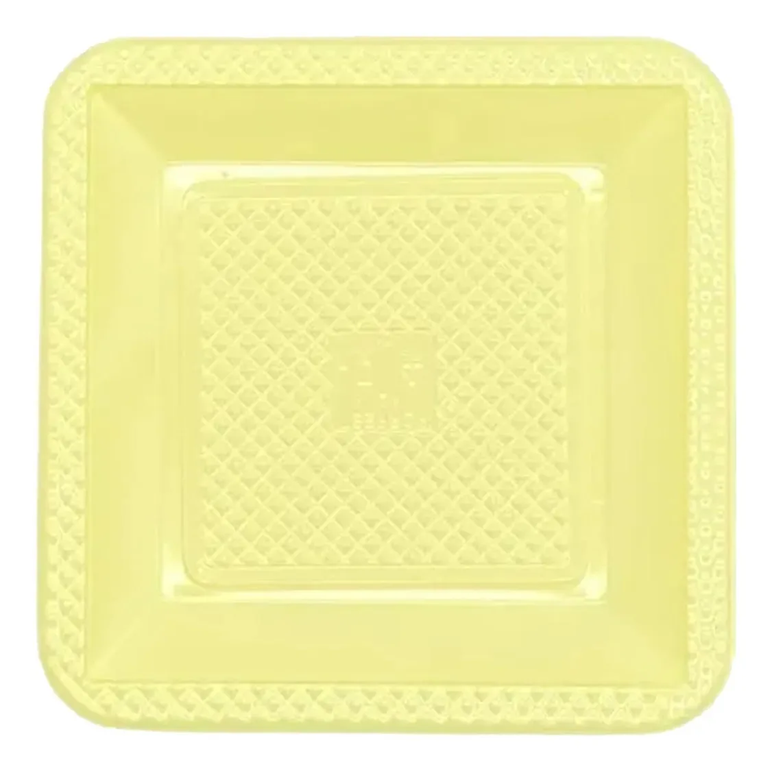 Kit Festa 10 Pessoas Amarelo Prato Copo Garfo Guardanapo Amarelo Candy