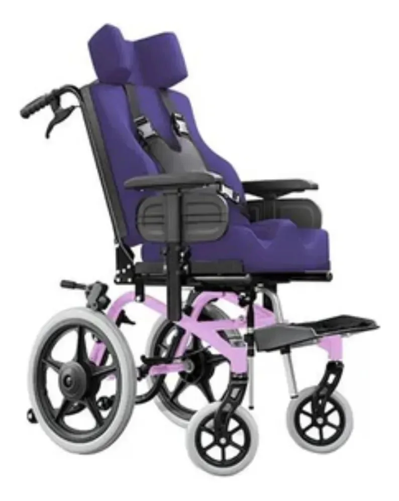 Cadeira De Rodas Ortobras Conforma Tilt Reclinável Postural 35x30x30cm - Rosa