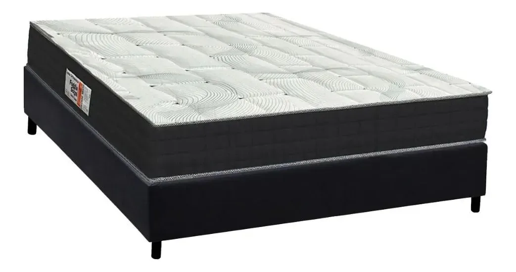 Cama Box Casal: Colchão Ortopédico Orthoflex Foggia Sogni + Ciano