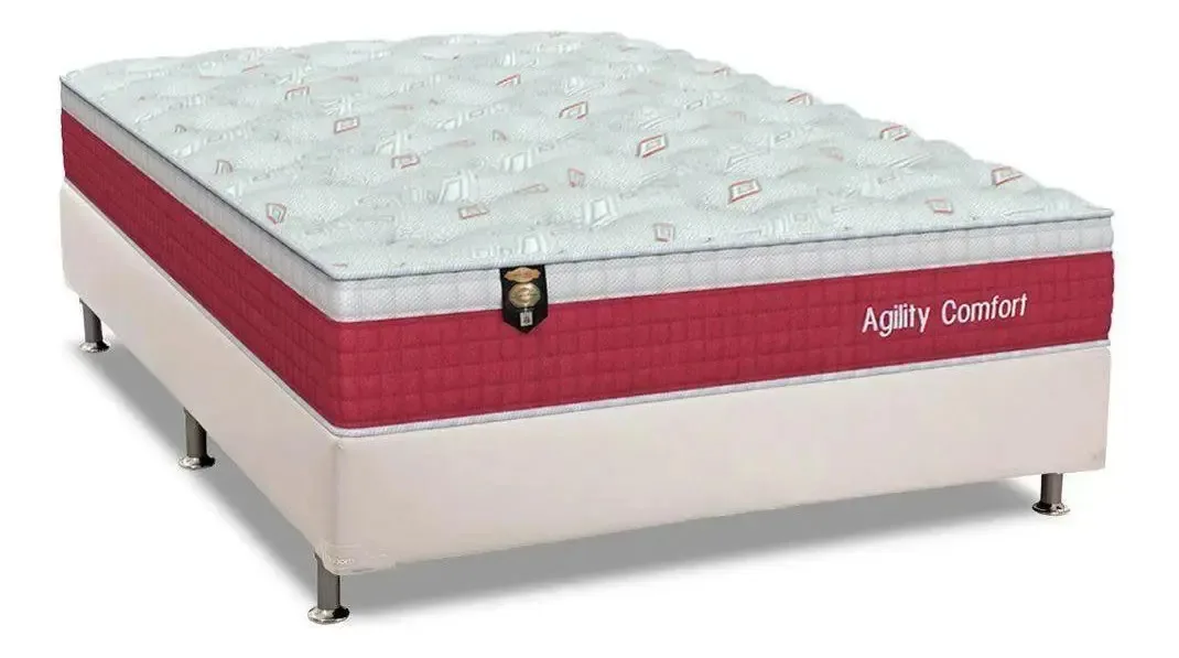 Cama Box Casal: Colchão Ensacadas Orthoflex Masterpocket Blush