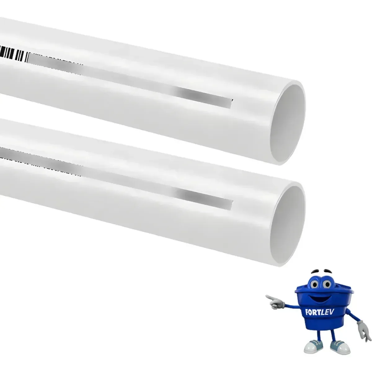 Kit 2 Tubos PVC Fortlev de Esgoto 75mm – 1 Metro