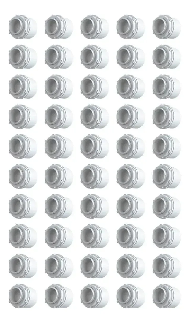 Pack com 50 Conectores Box Reto 3/4" Branco Inpol