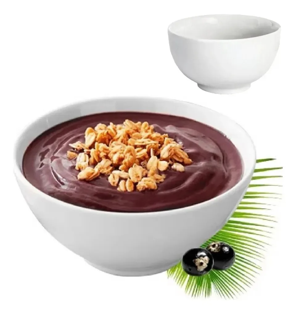 12 Tigelas Bowl 450ml Em Melamina Para Sorvete Açaí