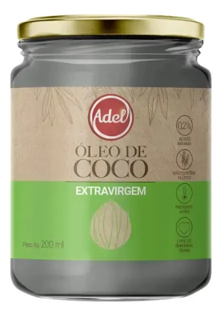 Oleo De Coco Extravirgem 200ml. - Adelcoco